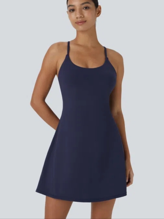 HALARA Dresses & Skirts - Halara SoftlyZero Plush Backless Active Mini Dress